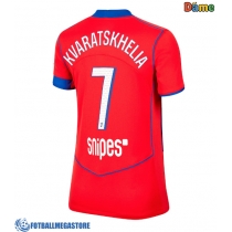 Fotballdrakt Dame Paris Saint-Germain Khvicha Kvaratskhelia #7 Tredjedrakt 2025-26 Kortermet